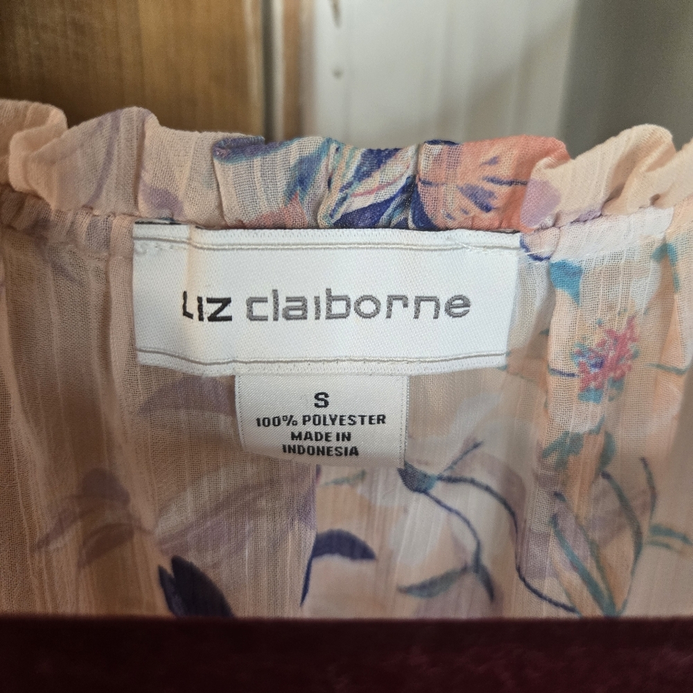 Liz Claiborne Pink Floral Sleeveless Camisole - Picture 4 of 7